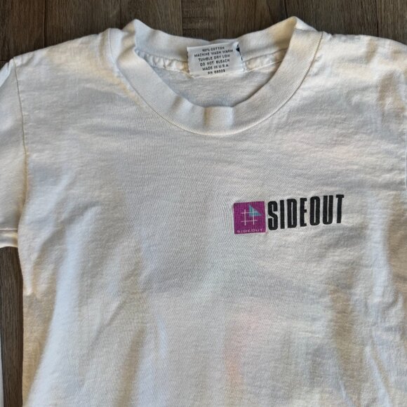 Vintage 90s Sideout Volleyball Long Sleeve T-Shirt - size medium (fits small) - Picture 2 of 4